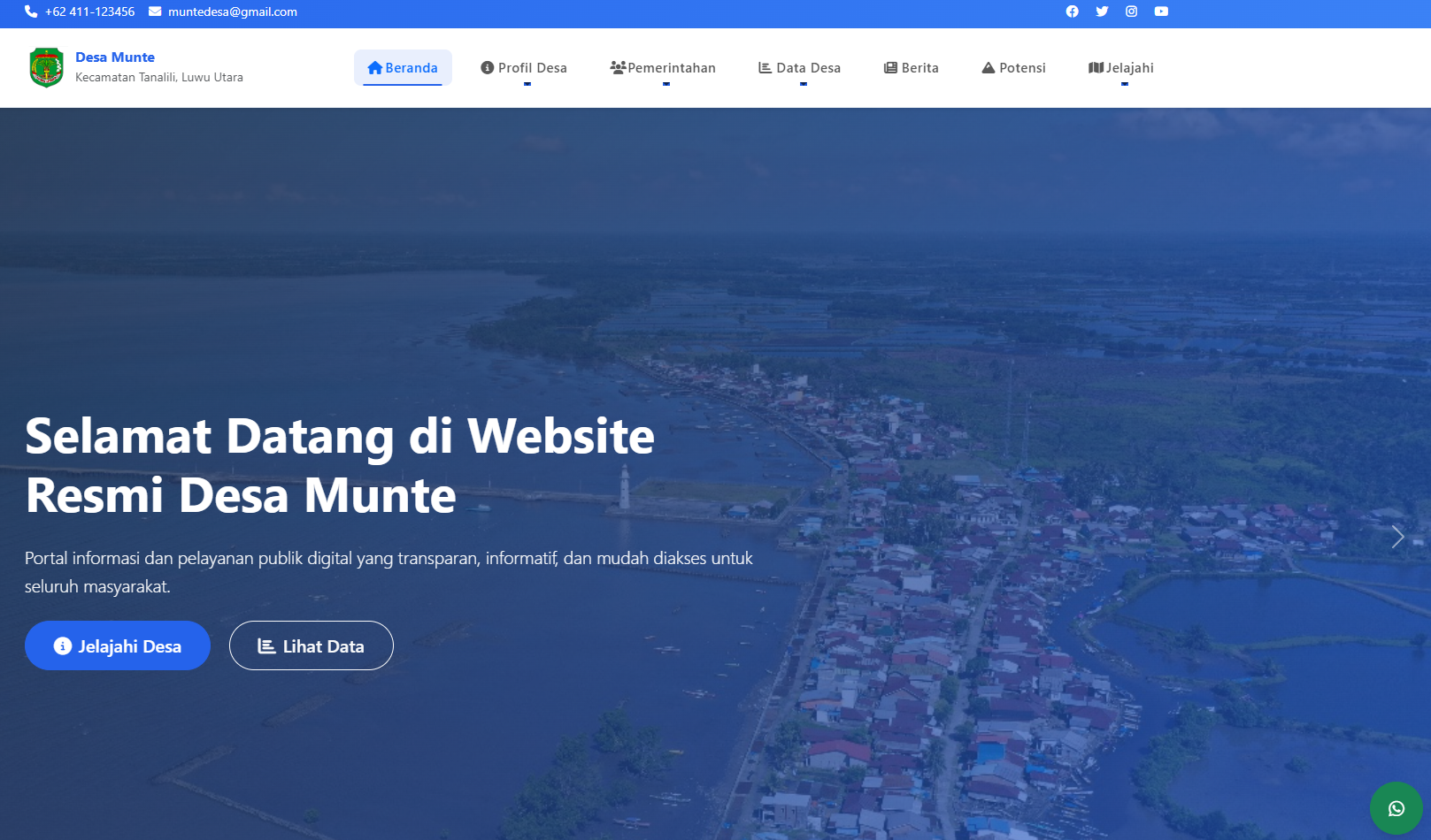 Website Desa Munte - Digital Nusantara Desa